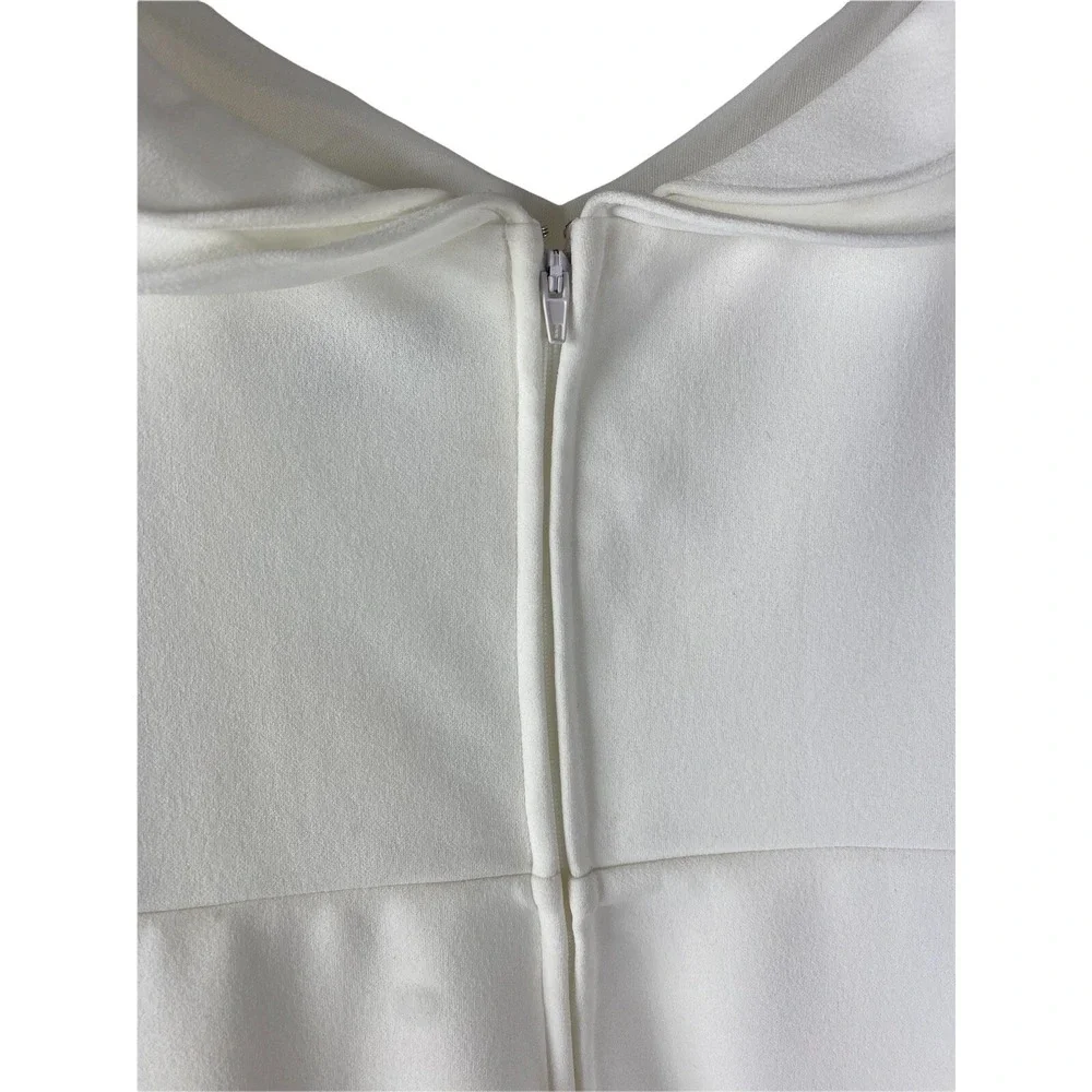 City Studio Size 9 Dress White Ruffle Preppy Comfy Stretchy Y2K Coquette